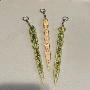 Resin self defense keychains.